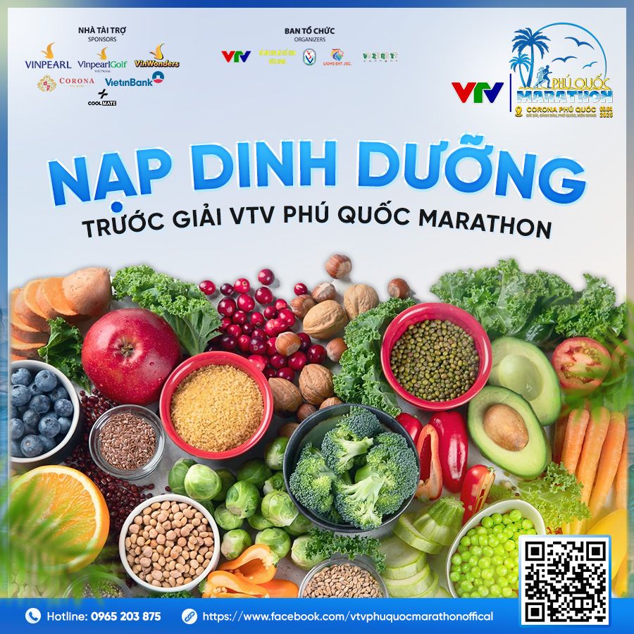 Nap dinh dưỡng trước VTV Phú Quốc Marathon thế nào?