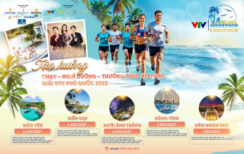 VTV Phú Quốc Marathon 2025 tung các gói ưu đãi hấp dẫn